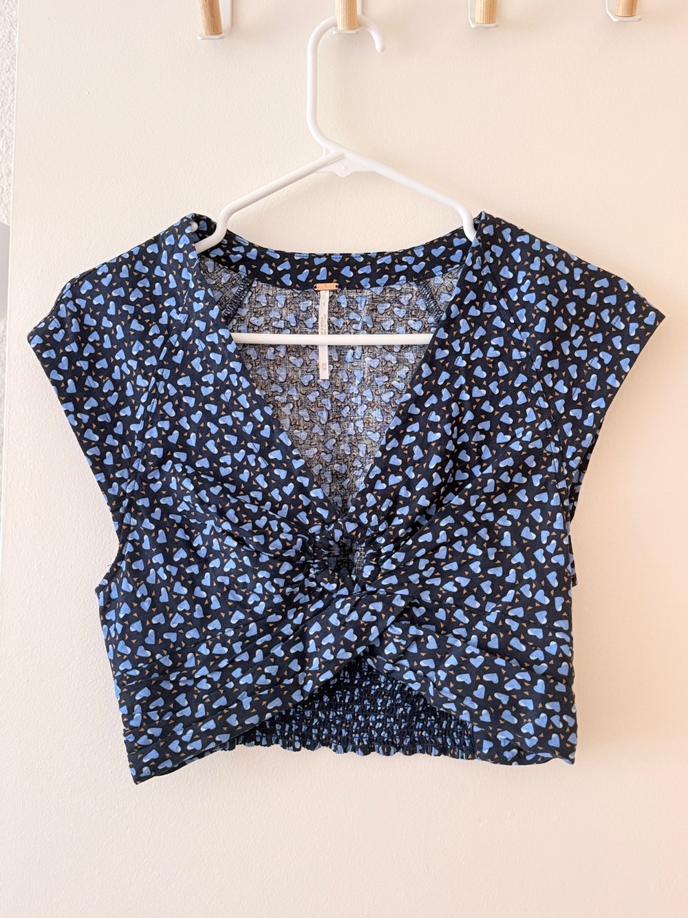 Free People Havana Honey Heart Crop Top in size XS (0–2).